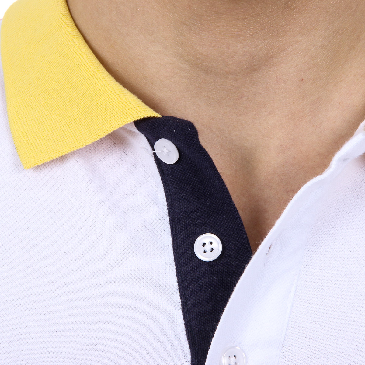 Polo da uomo a maniche corte Ufford & Suffolk Polo Club US009 BIANCO