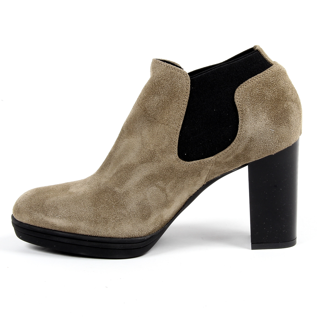 V 1969 Italia Stivaletto con tacco da donna Beige GRACY