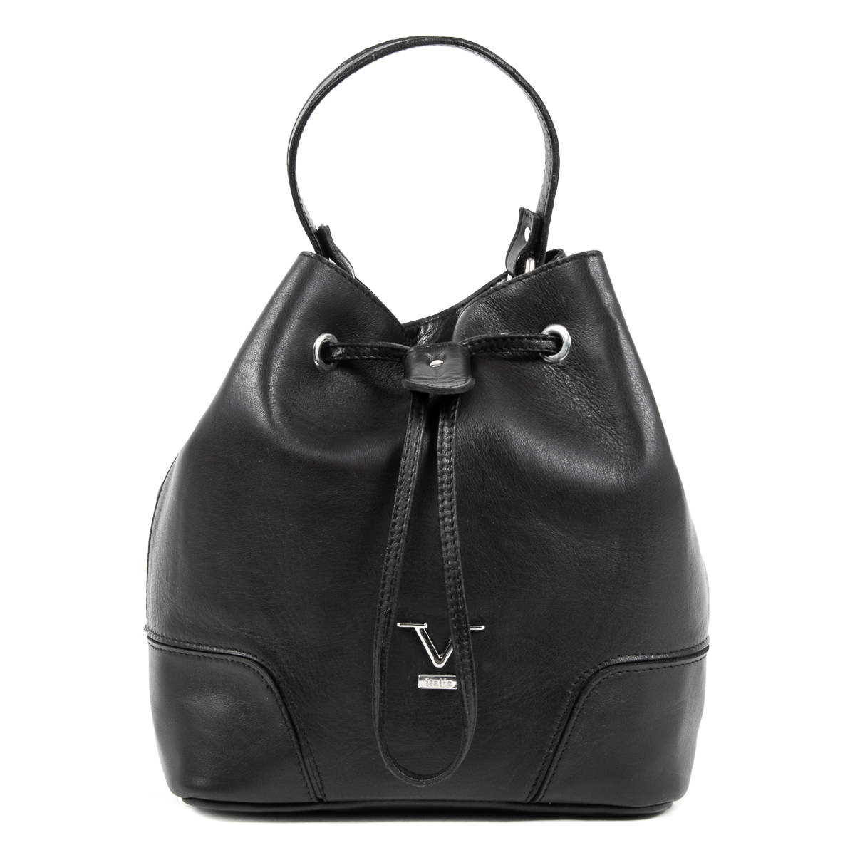 V 1969 Italia Borsa da donna nera HILTON