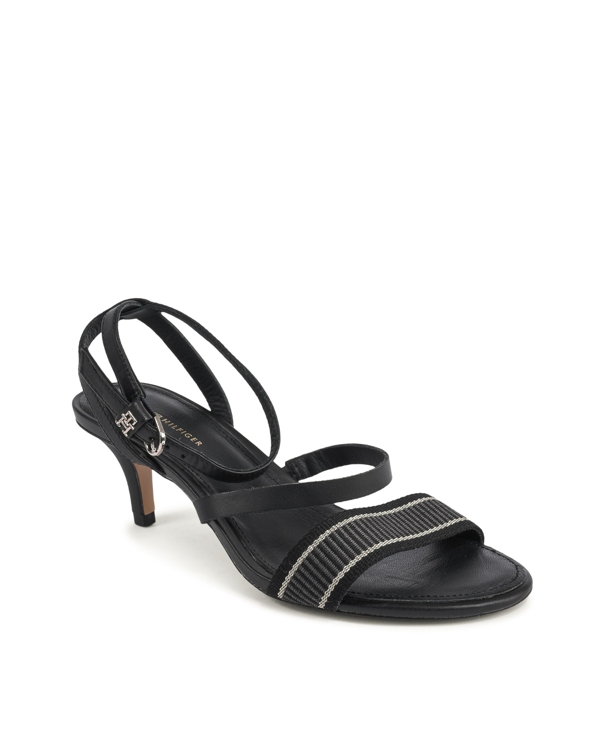 Sandalo da donna Tommy Hilfiger nero FW0FW07276BDS