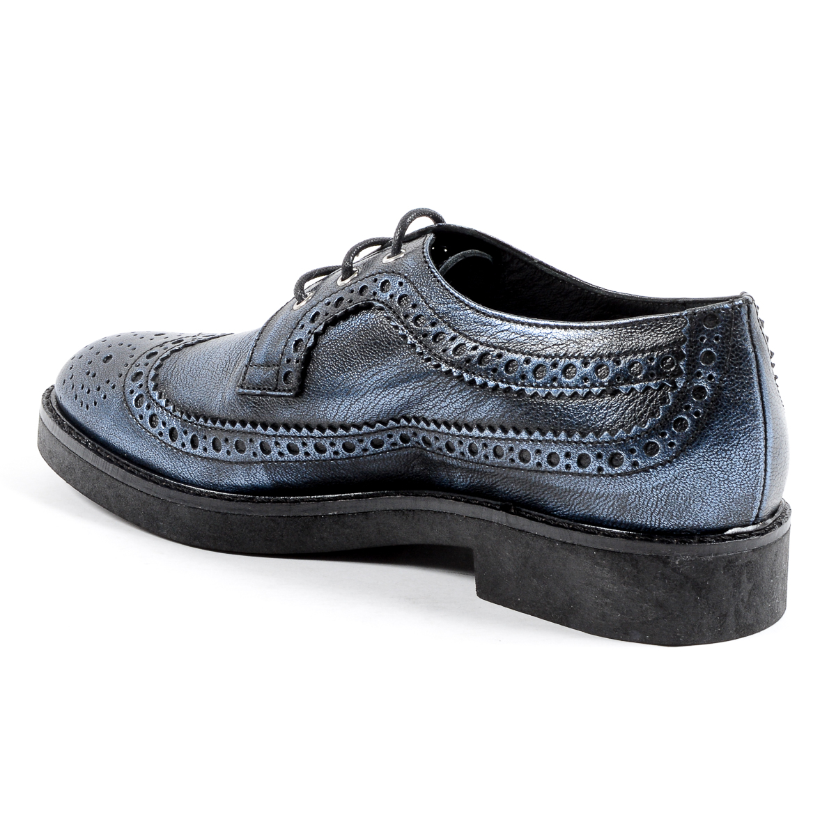 V 1969 Italia Scarpa Brogue Donna Blu TRENTO