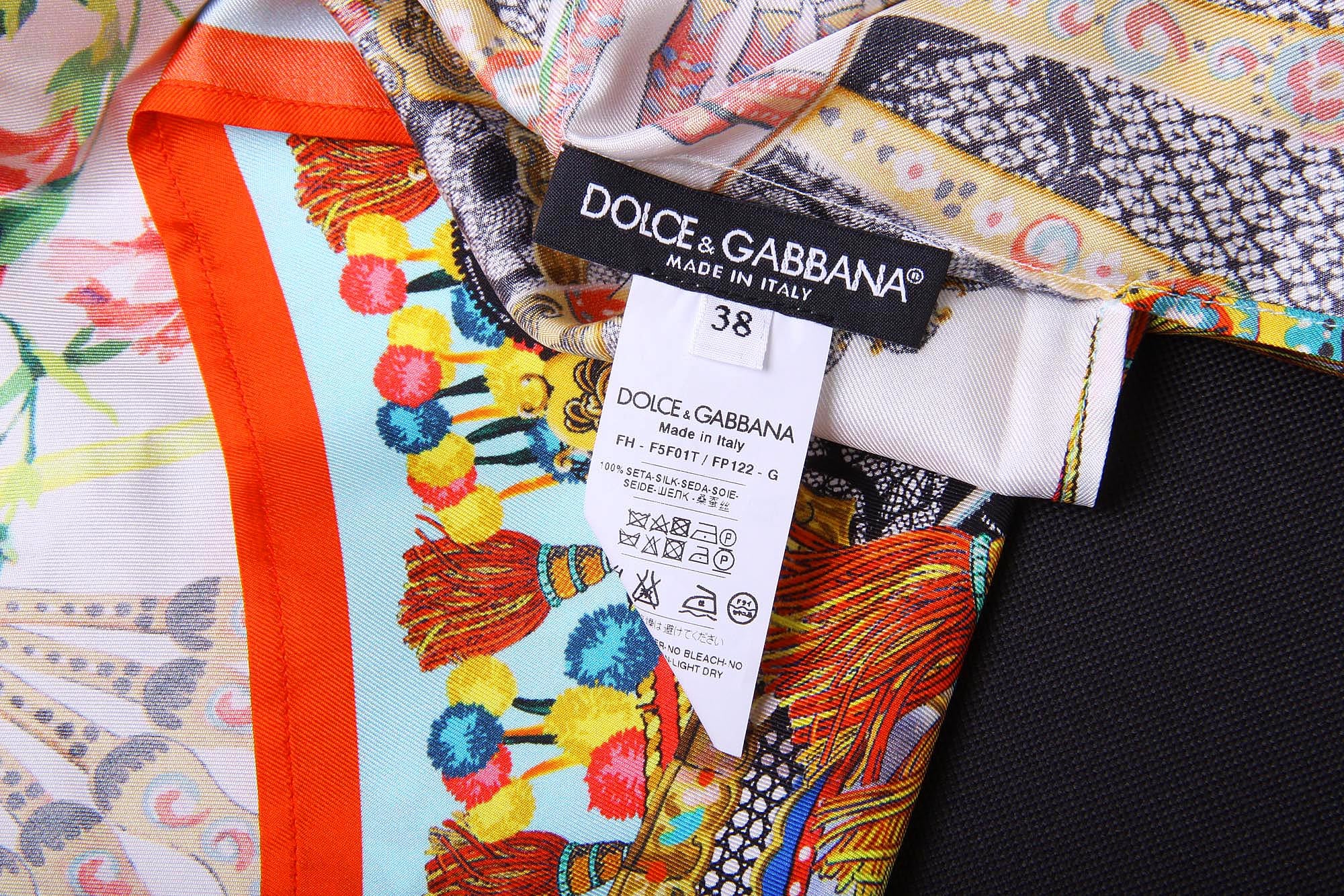 Dolce & Gabbana camicia donna Carretto Siciliano manica lunga F5F01T FP122 X0800
