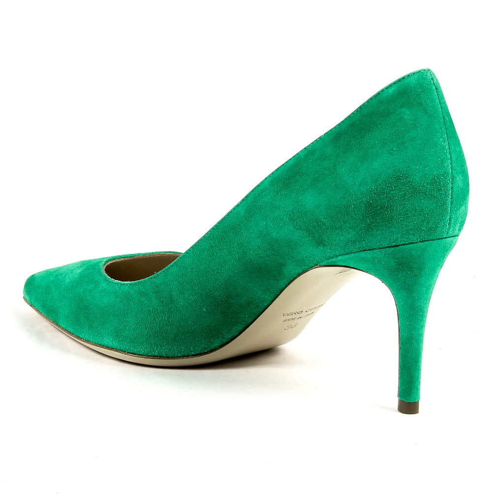 Andrew Charles Scarpe da donna con tacco verde CLEO