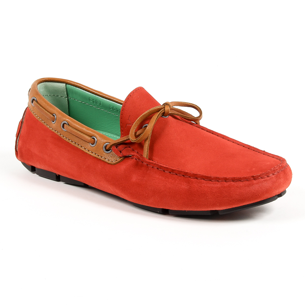 Mocassino da uomo V 1969 Italia Rosso OPACO