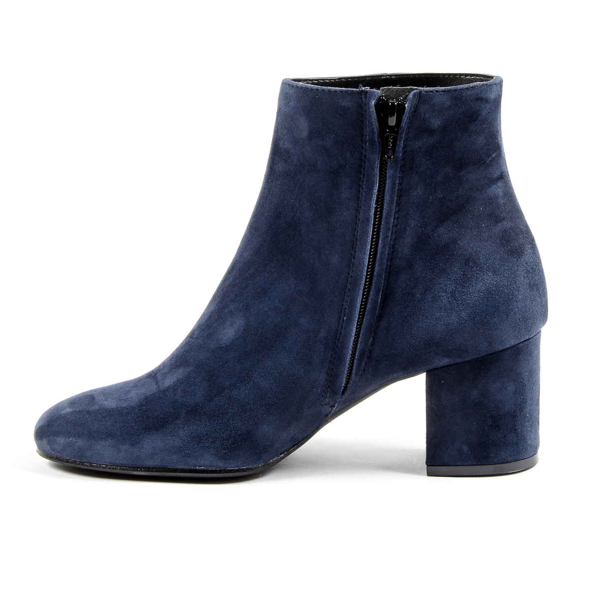 V 1969 Italia Stivaletto con tacco da donna blu MAD