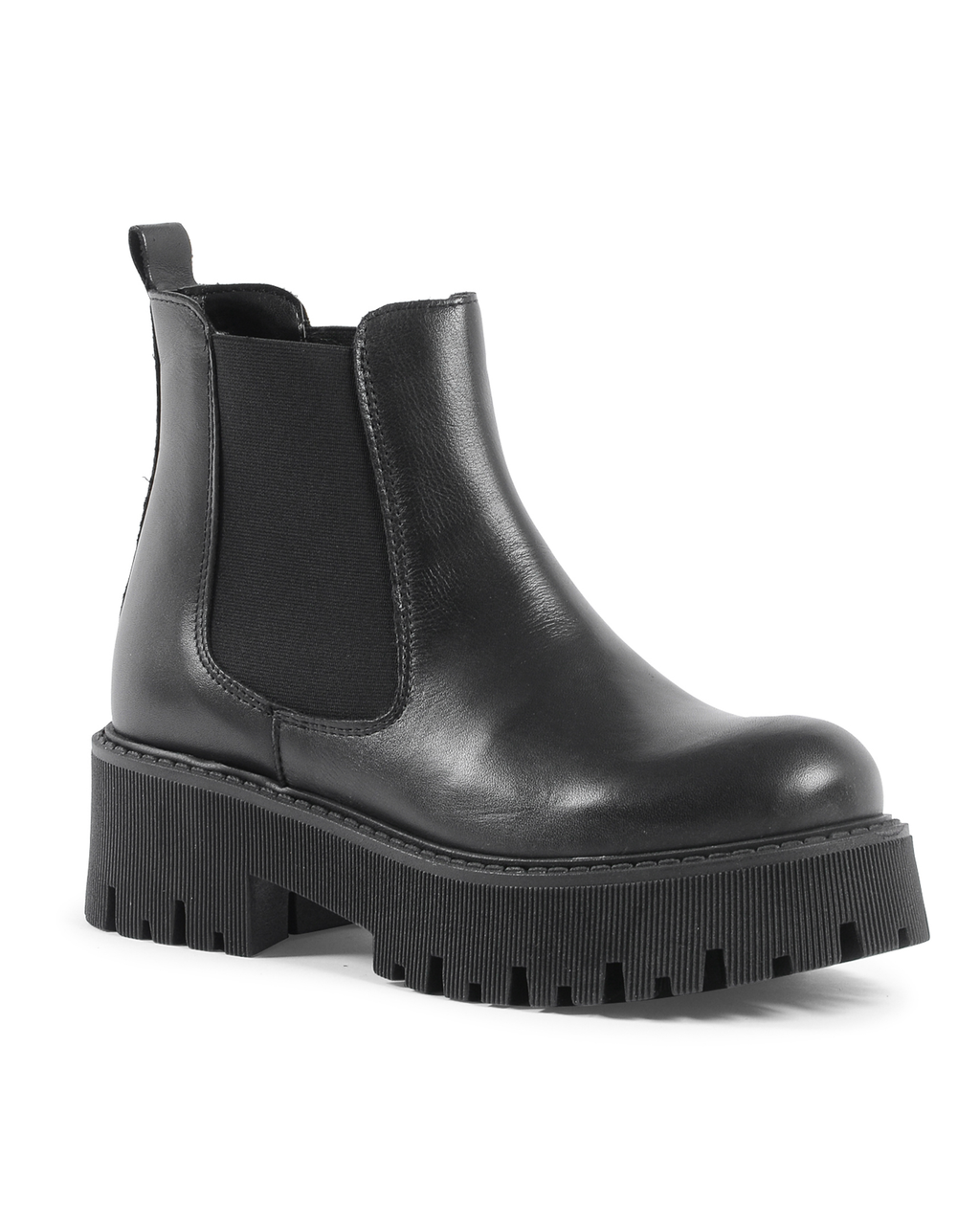 19V69 Italia Womens Short Boot Black 600-V VITELLO NERO