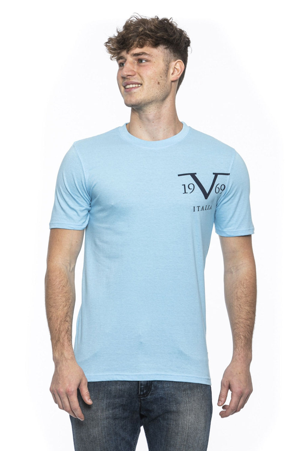 19V69 Italia T-Shirt Uomo Blu MIKE AZZURRO