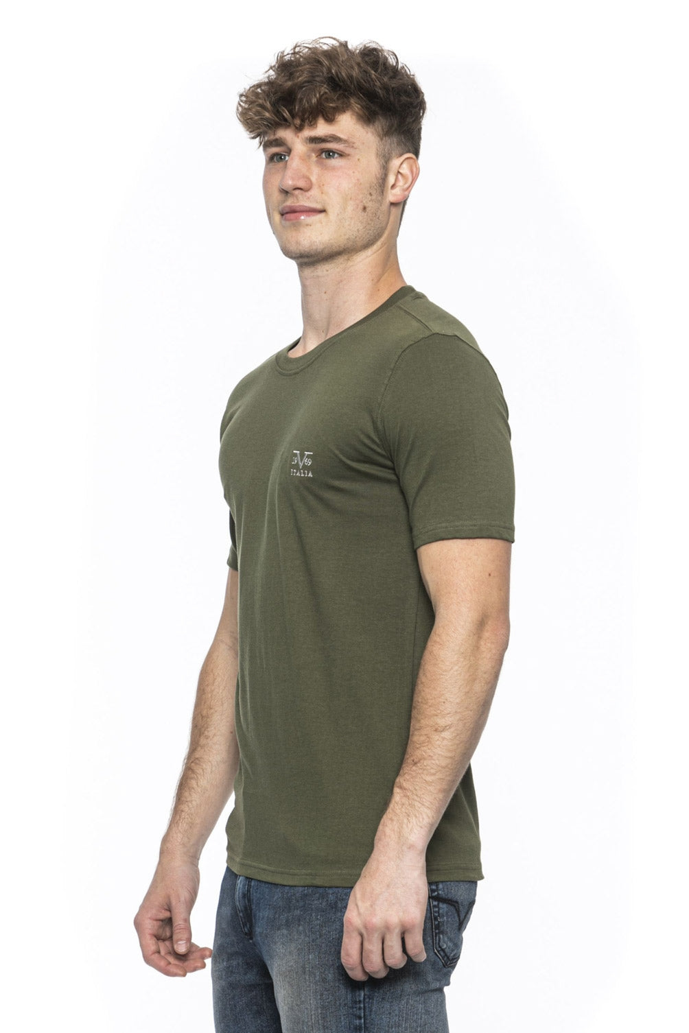 19V69 Italia T-shirt da uomo verde ERIC OLIVE