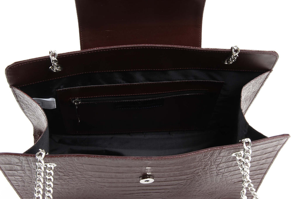V 1969 Italia Borsa da donna ARC02 GRETA COCCO BORDEAUX