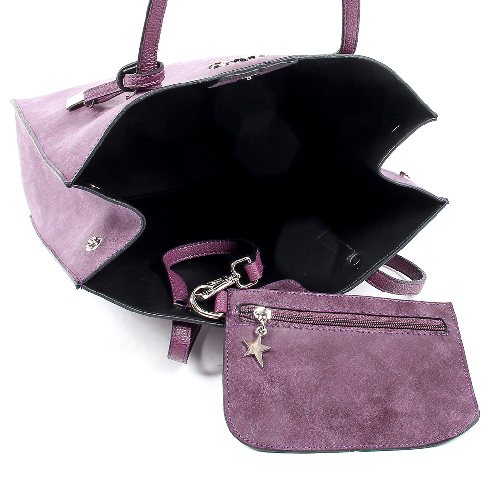 Borsa a mano da donna Andrew Charles viola SERINA