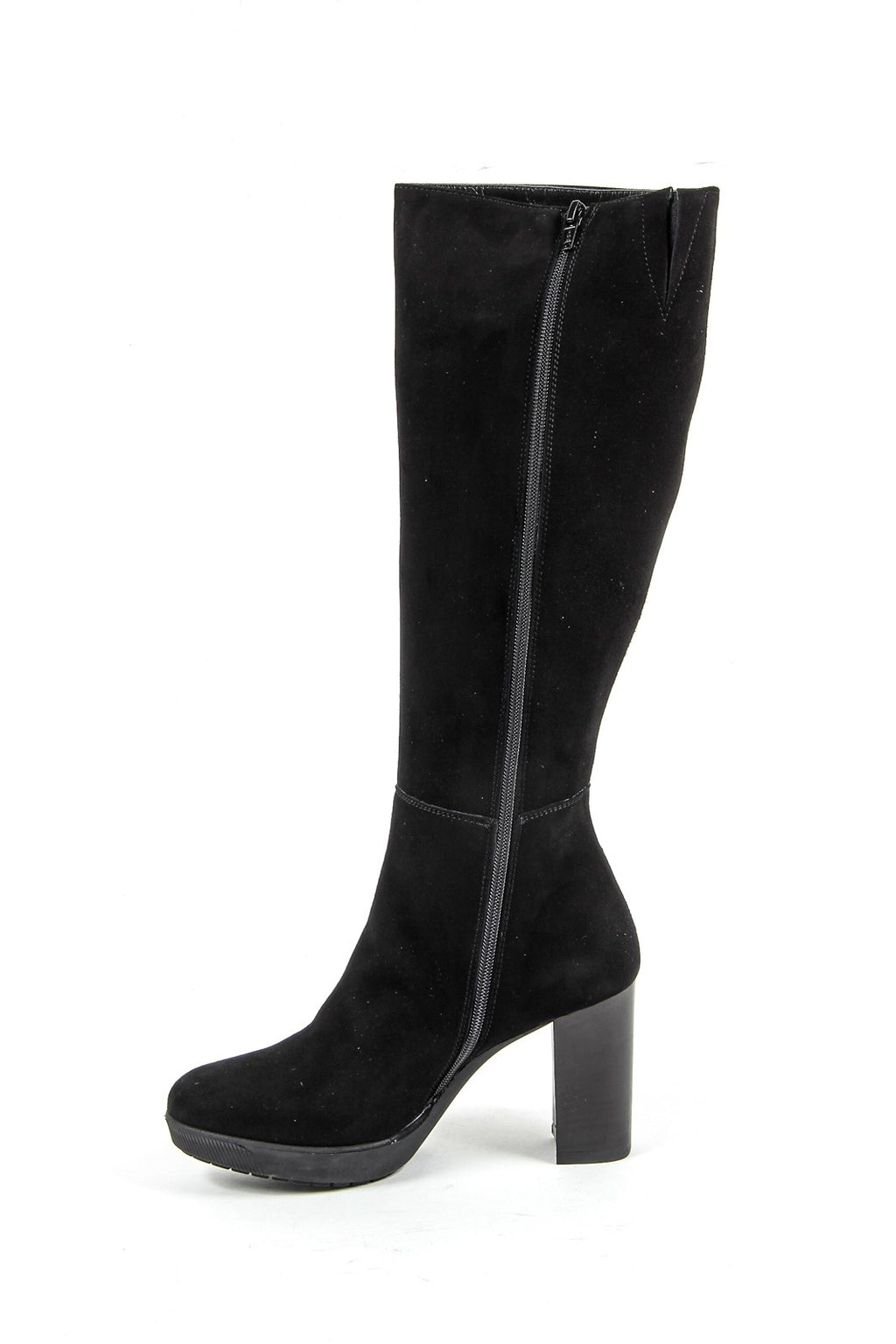 Stivale Alto Da Donna V 1969 Italia C19 CAMOSCIO NERO
