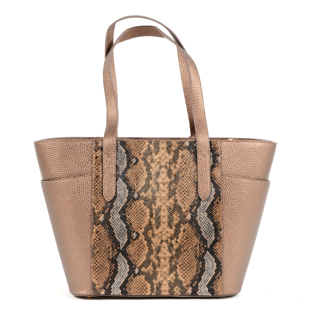 19V69 Italia Borsa da donna Bronzo 8005 PYTHON BRONZE
