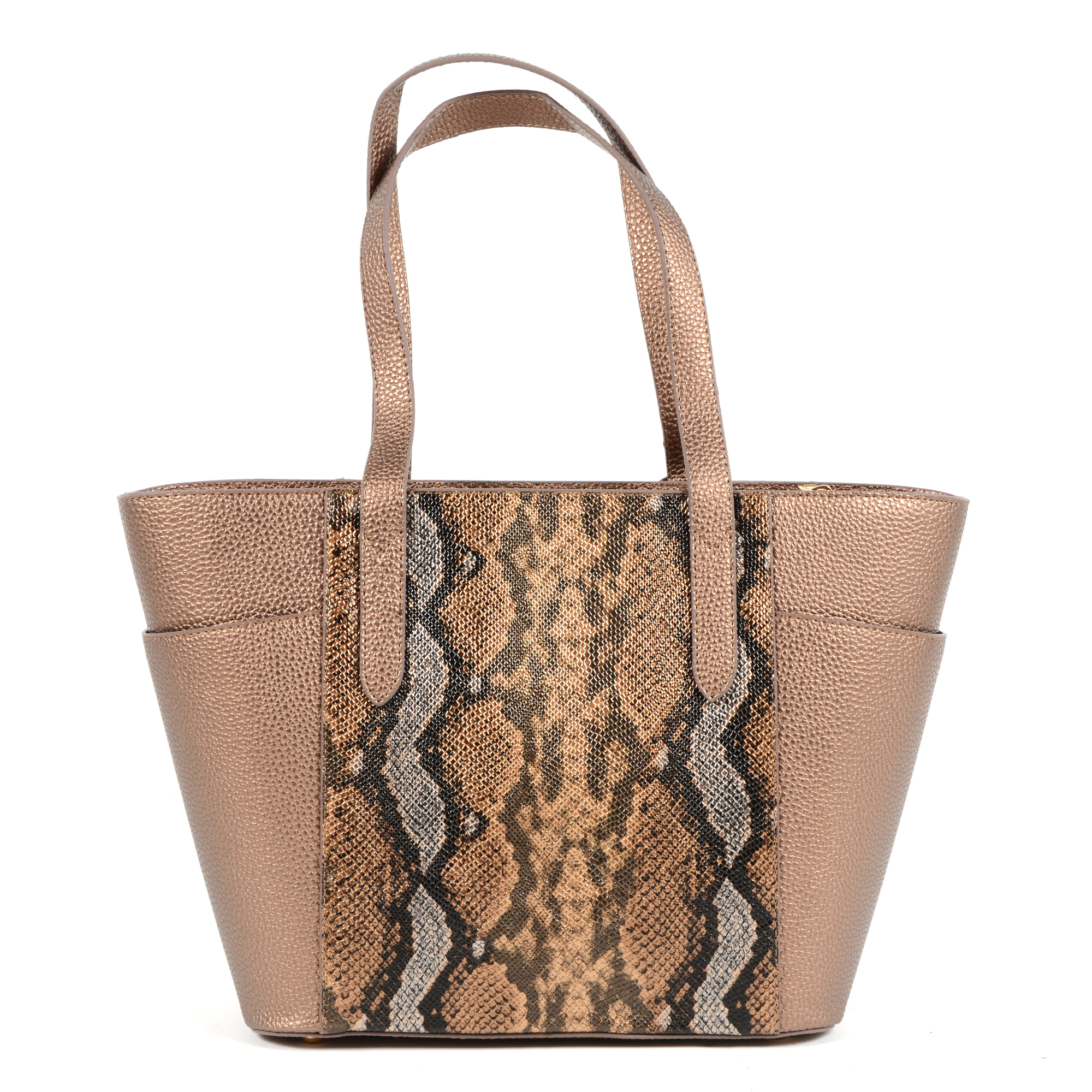 19V69 Italia Borsa da donna Bronzo 8005 PYTHON BRONZE