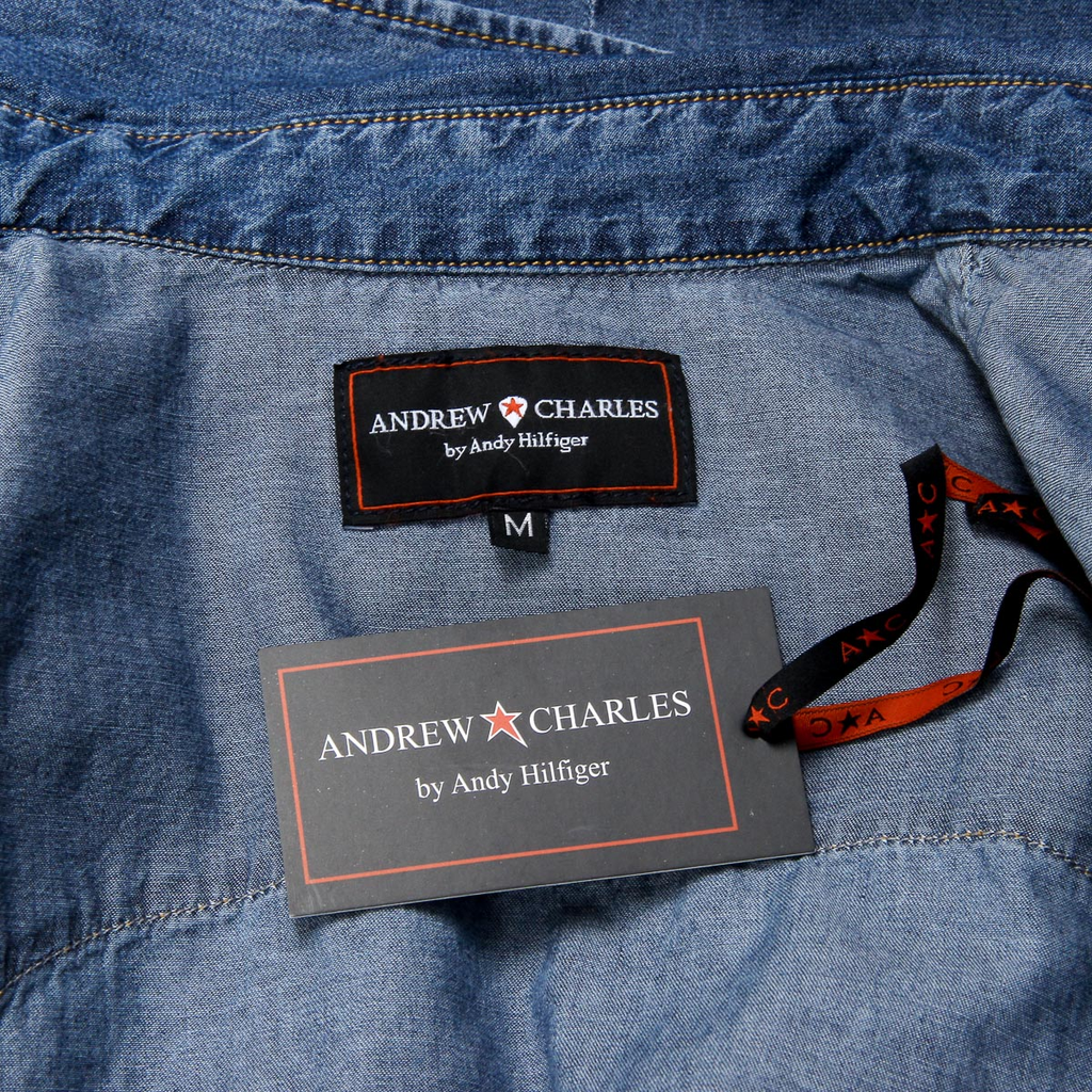 Camicia da uomo Andrew Charles a maniche lunghe in denim CAMILIA