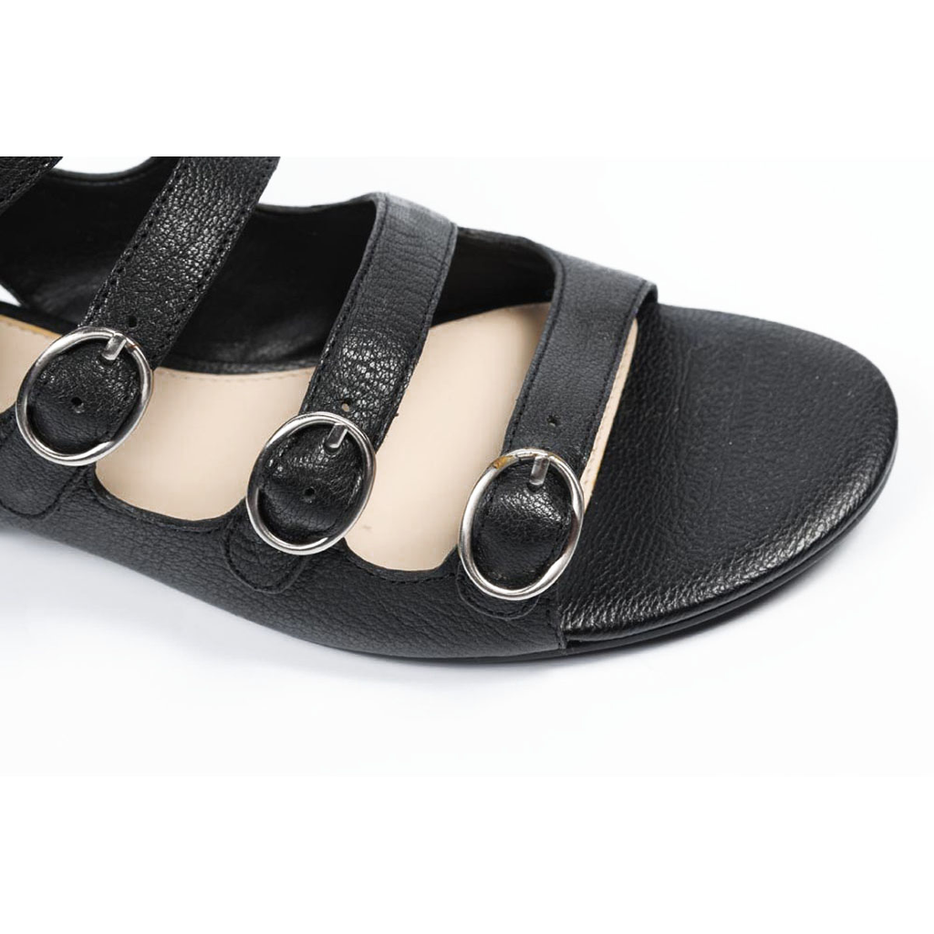 Sandalo gladiatore da donna Nine West NWUSMAN NERO
