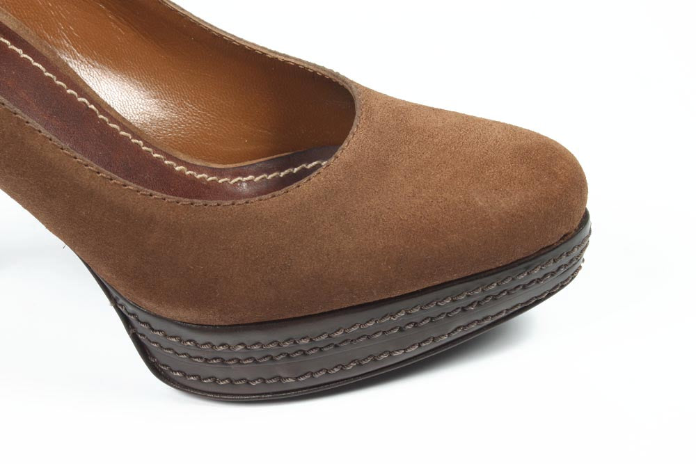 Décolleté da donna Sebastian Milano S4651 VELOUR SATTEL (AVANA)