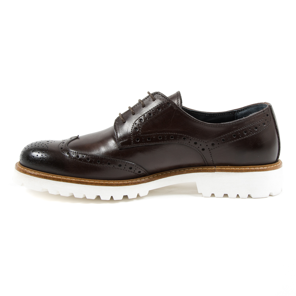 Andrew Charles Scarpe Brogue da uomo marrone scuro EDWIN