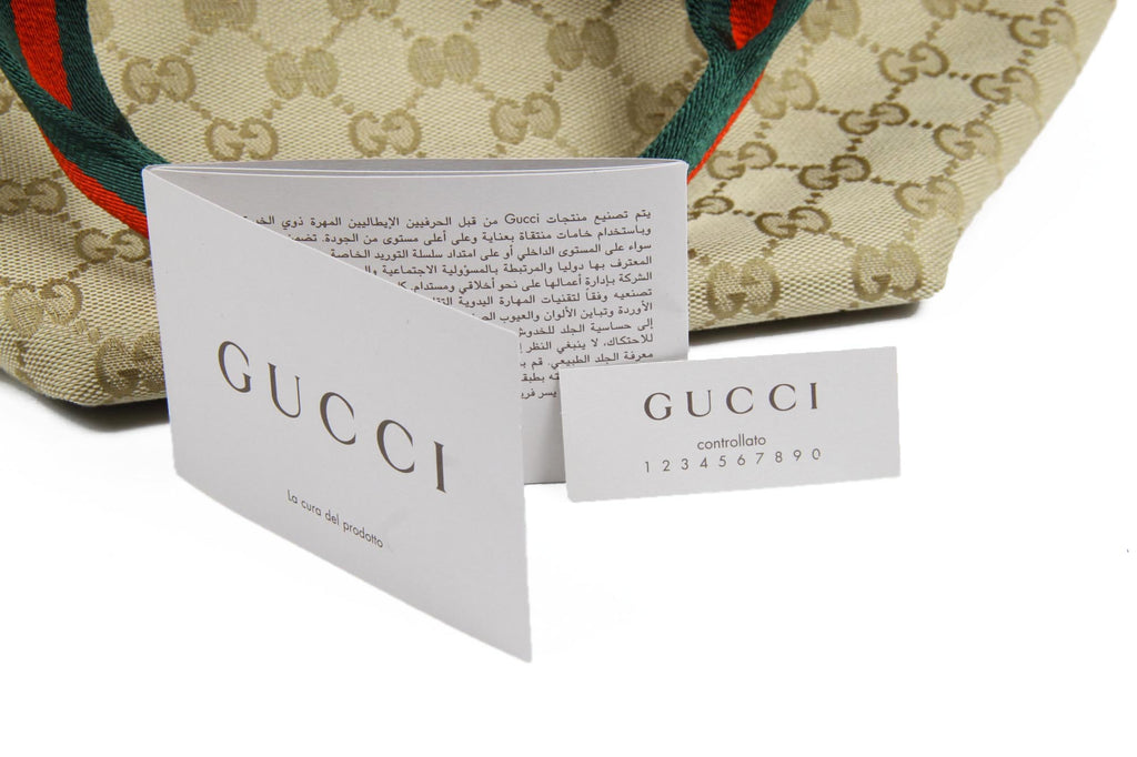 Gucci Tote borsa a mano con due manici e logo GG 374433 527066