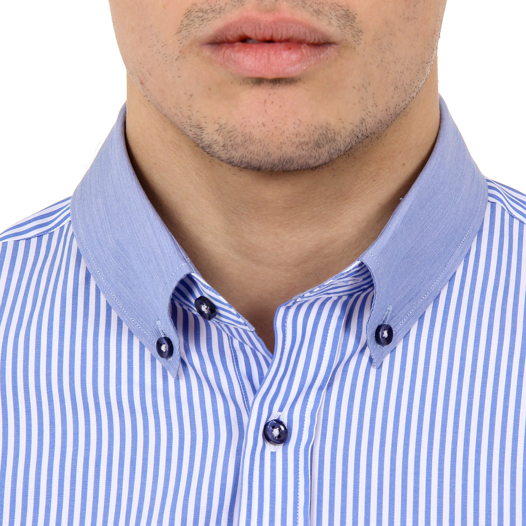 Camicia da uomo Ufford & Suffolk Polo Club USC01 A1 BLUETTE