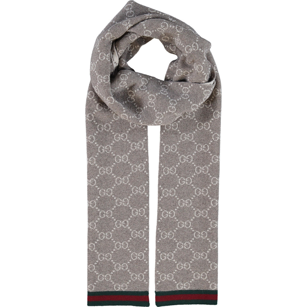 Gucci sciarpa uomo 23x180 marrone