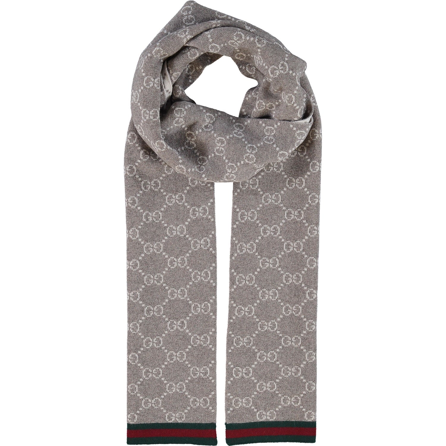 Gucci sciarpa uomo 23x180 marrone