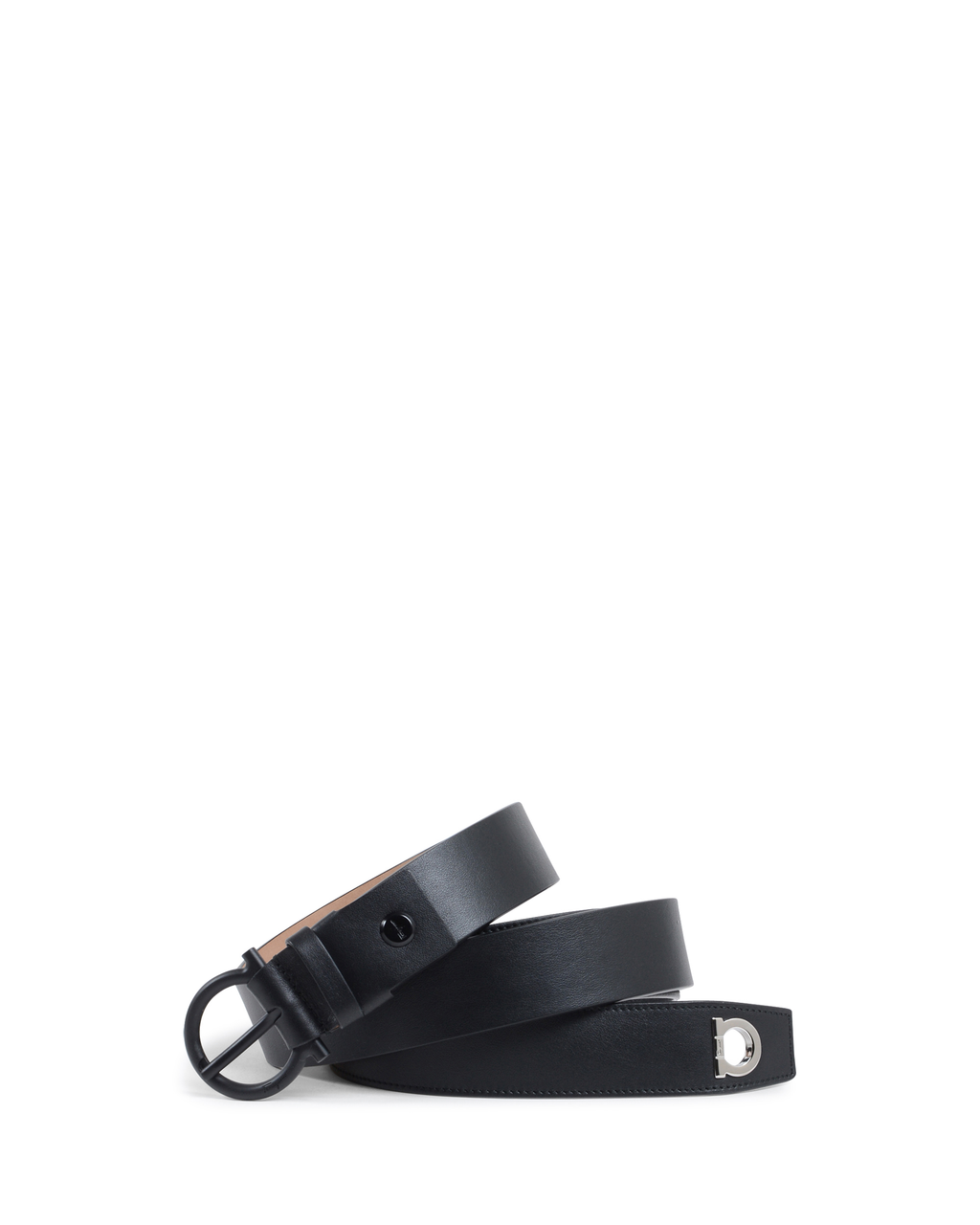 Salvatore Ferragamo Cintura regolabile da uomo nera 679951 694934