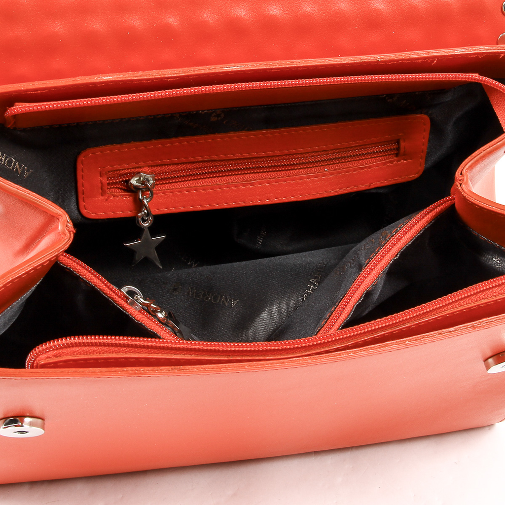 Borsa a mano da donna Andrew Charles rossa BROOKLYN