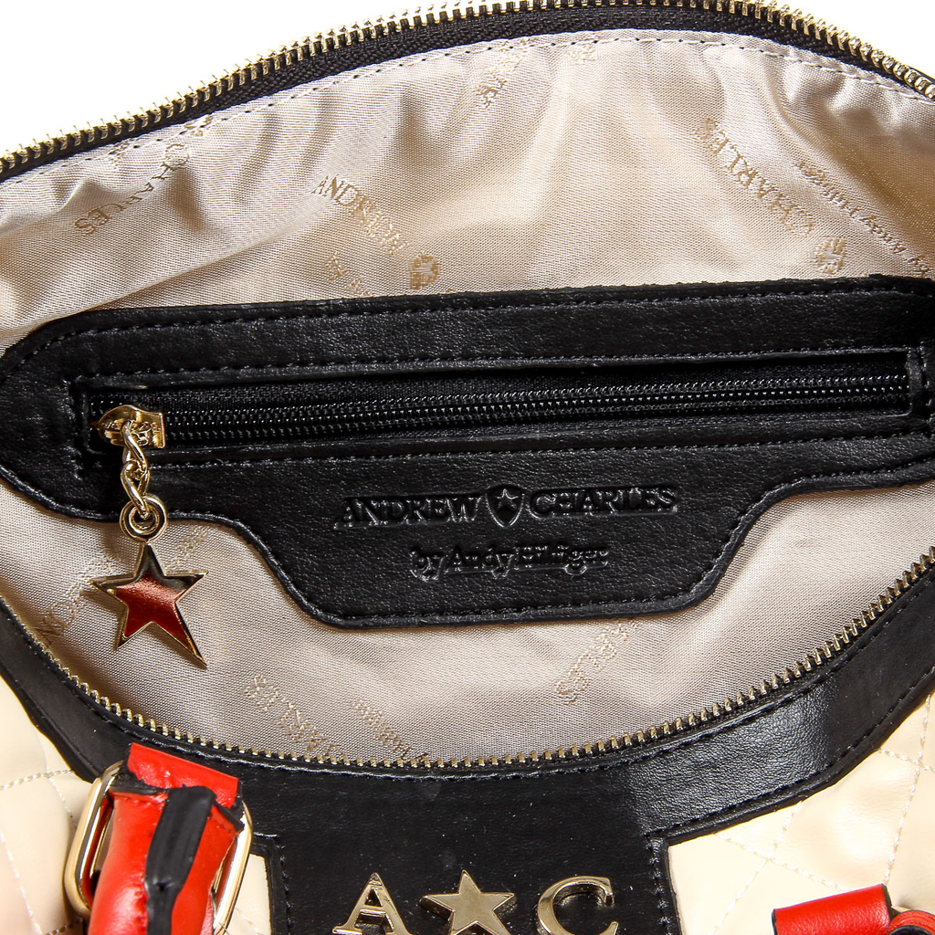 Borsa a mano da donna Andrew Charles Beige ABBIE