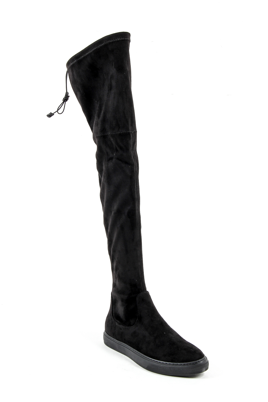 V 1969 Italia Stivale alto da donna nero VETRO