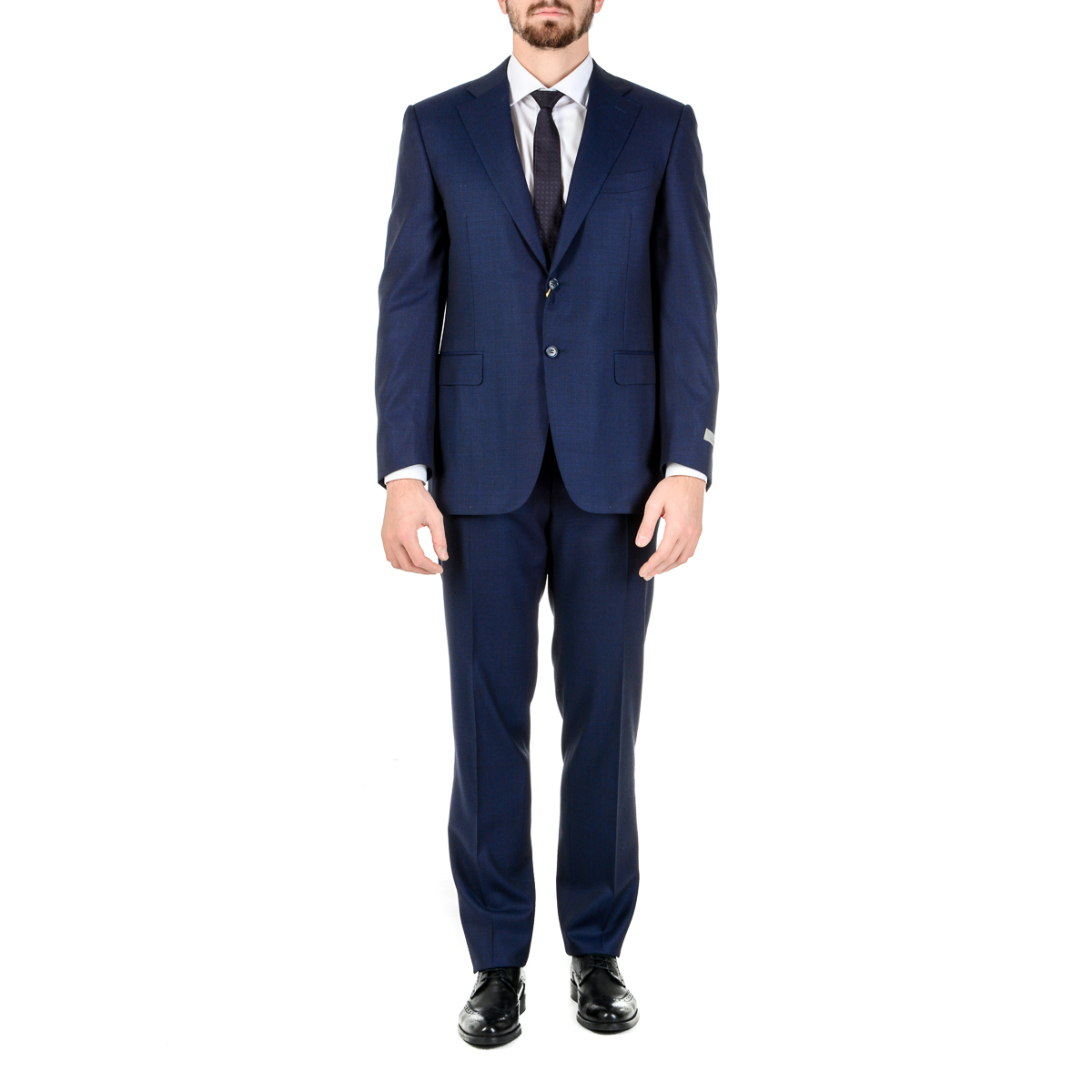 Canali Abito da uomo a maniche lunghe blu resistente all'acqua