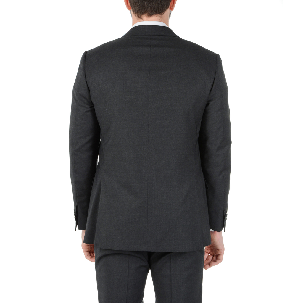 Corneliani Abito da uomo a maniche lunghe grigio scuro Super 130's