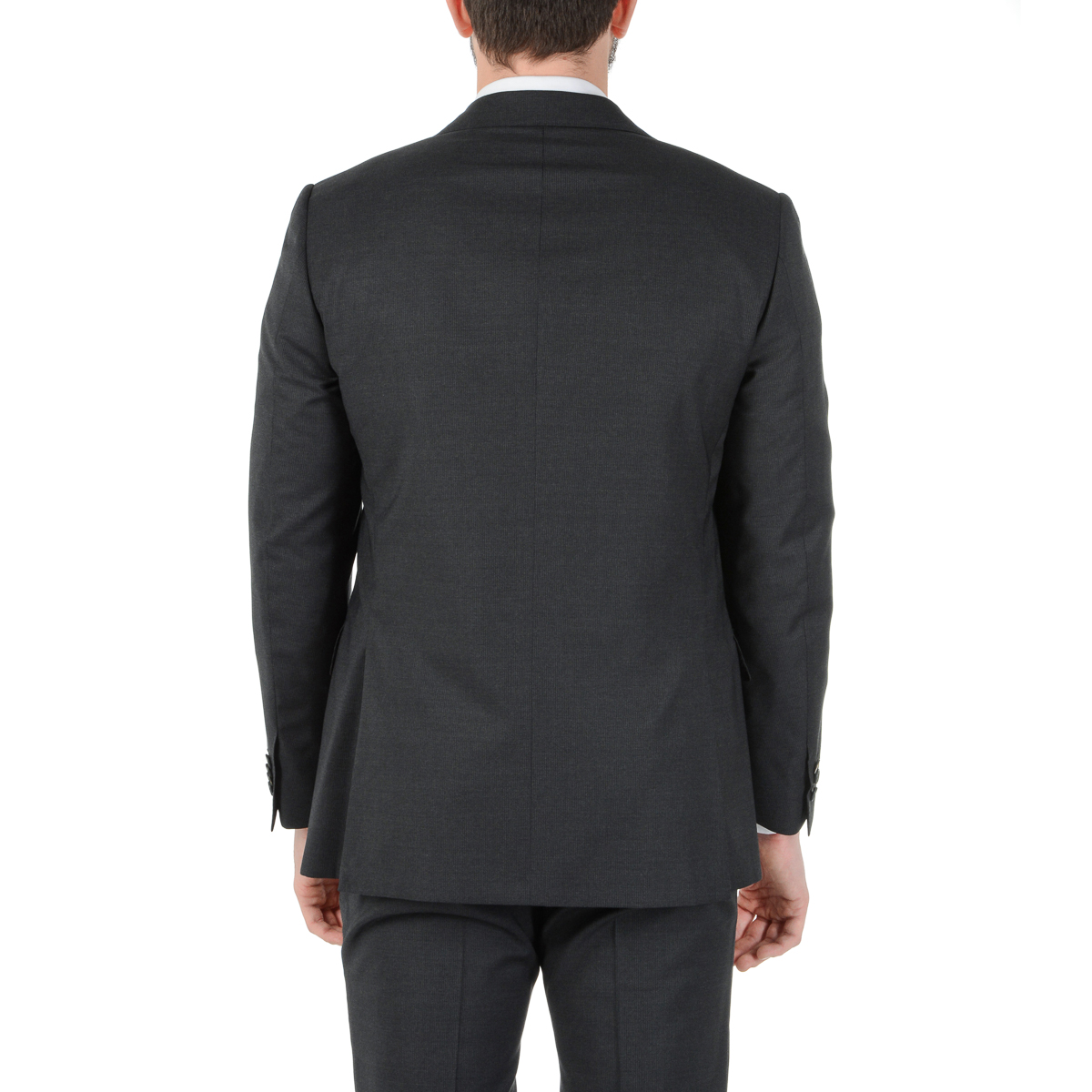 Corneliani Abito da uomo a maniche lunghe grigio scuro Super 130's