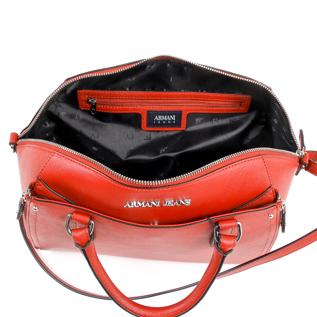 Borsa a mano da donna Armani Jeans rossa 922168 7P756 07676