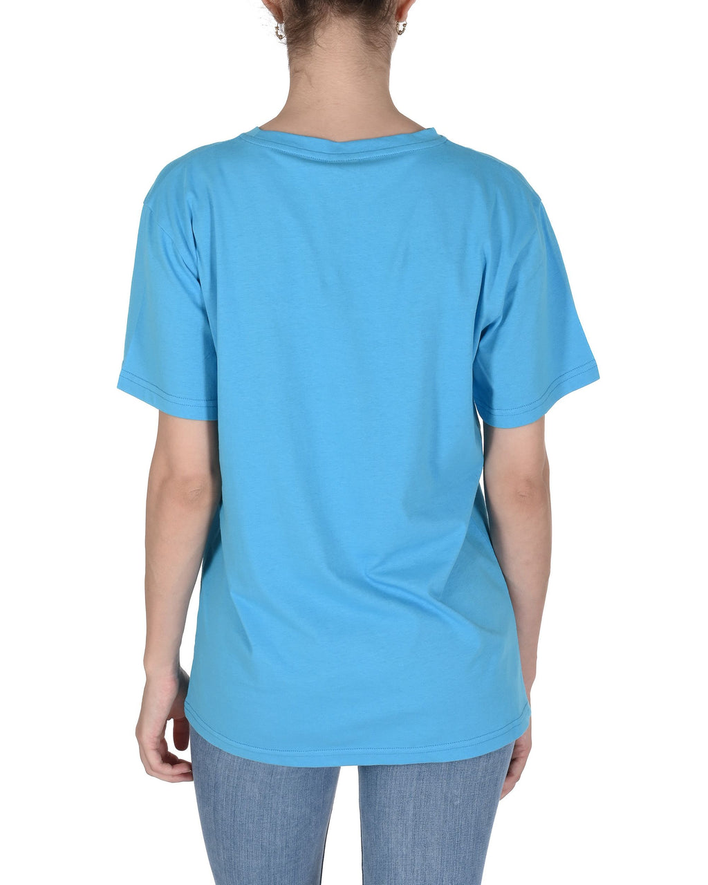 19V69 Italia T-shirt basic da donna VSC1WTS01 AZZURRO