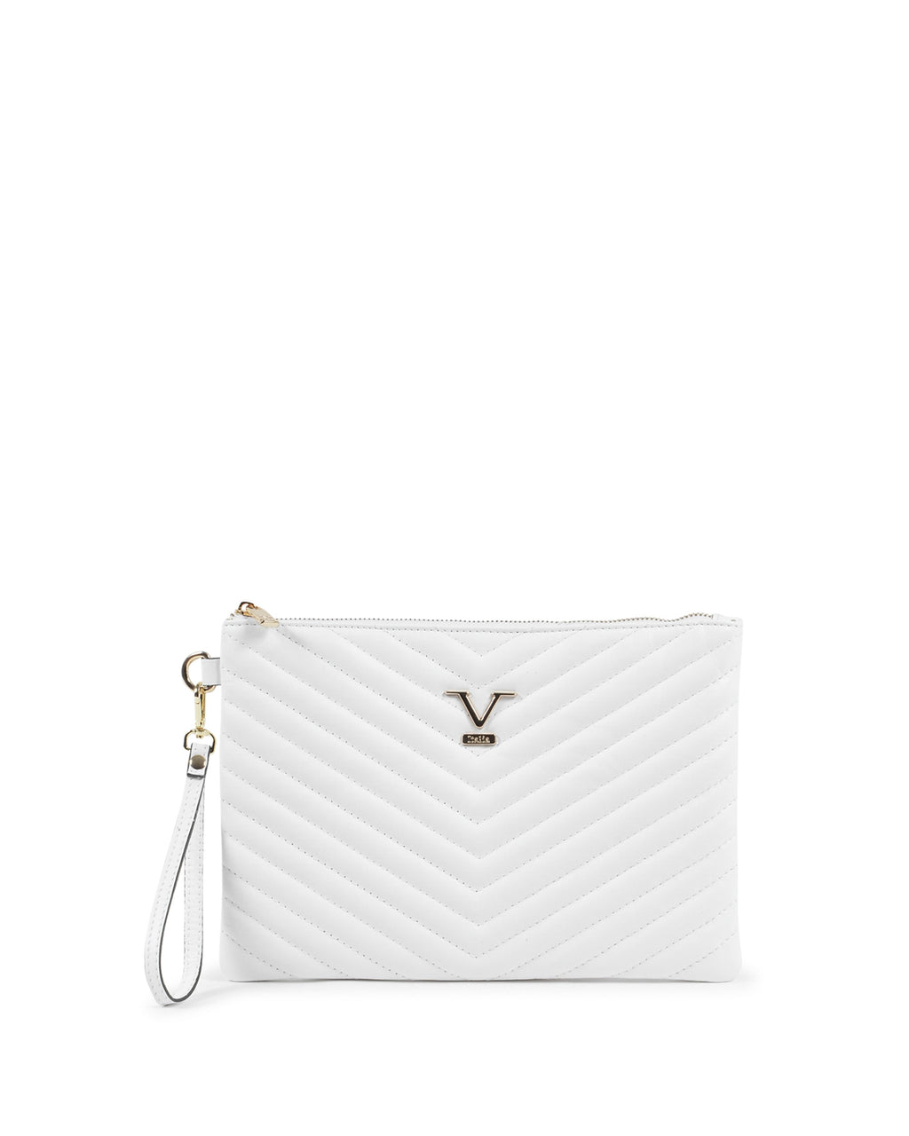 V Italia Womens Clutch White V613 52 SAUVAGE BIANCO