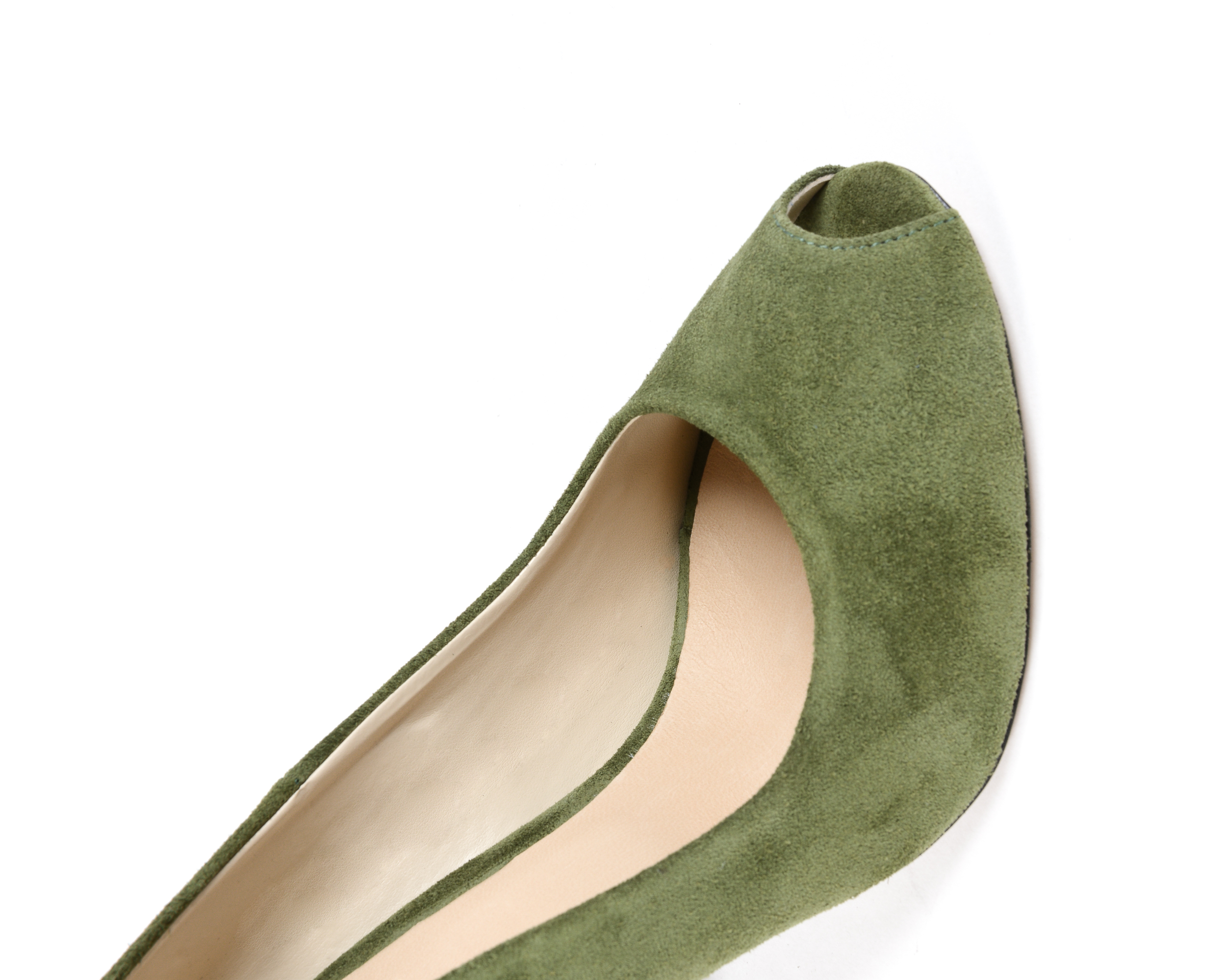 Décolleté Donna 19V69 Italia Punta Aperta Verde 303 CROSTA VERDE PRATO