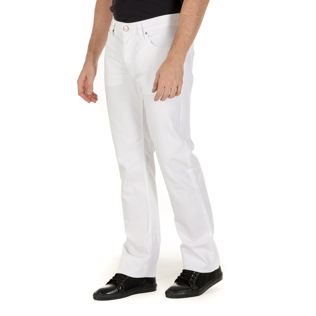 Pantaloni Armani Collezioni Uomo Bianchi