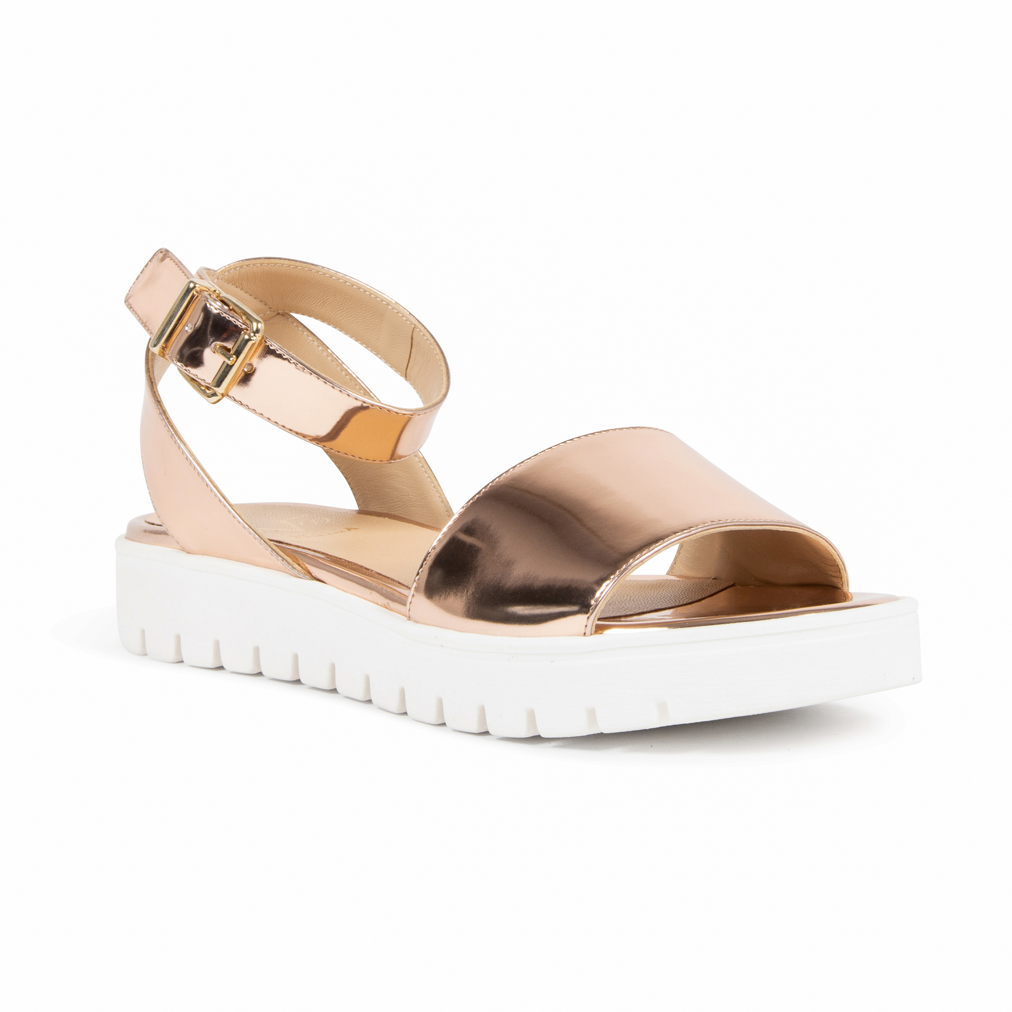 Sandalo con plateau da donna V1969 Italia Rosa E3128 SPECCHIO STOP MET CIPRIA