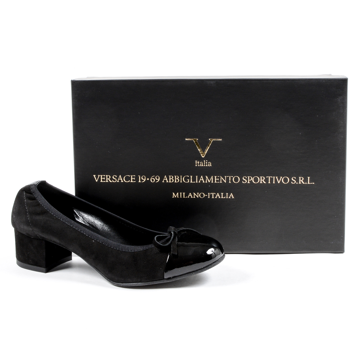 V 1969 Italia Womens Ballerina Black ROMINE