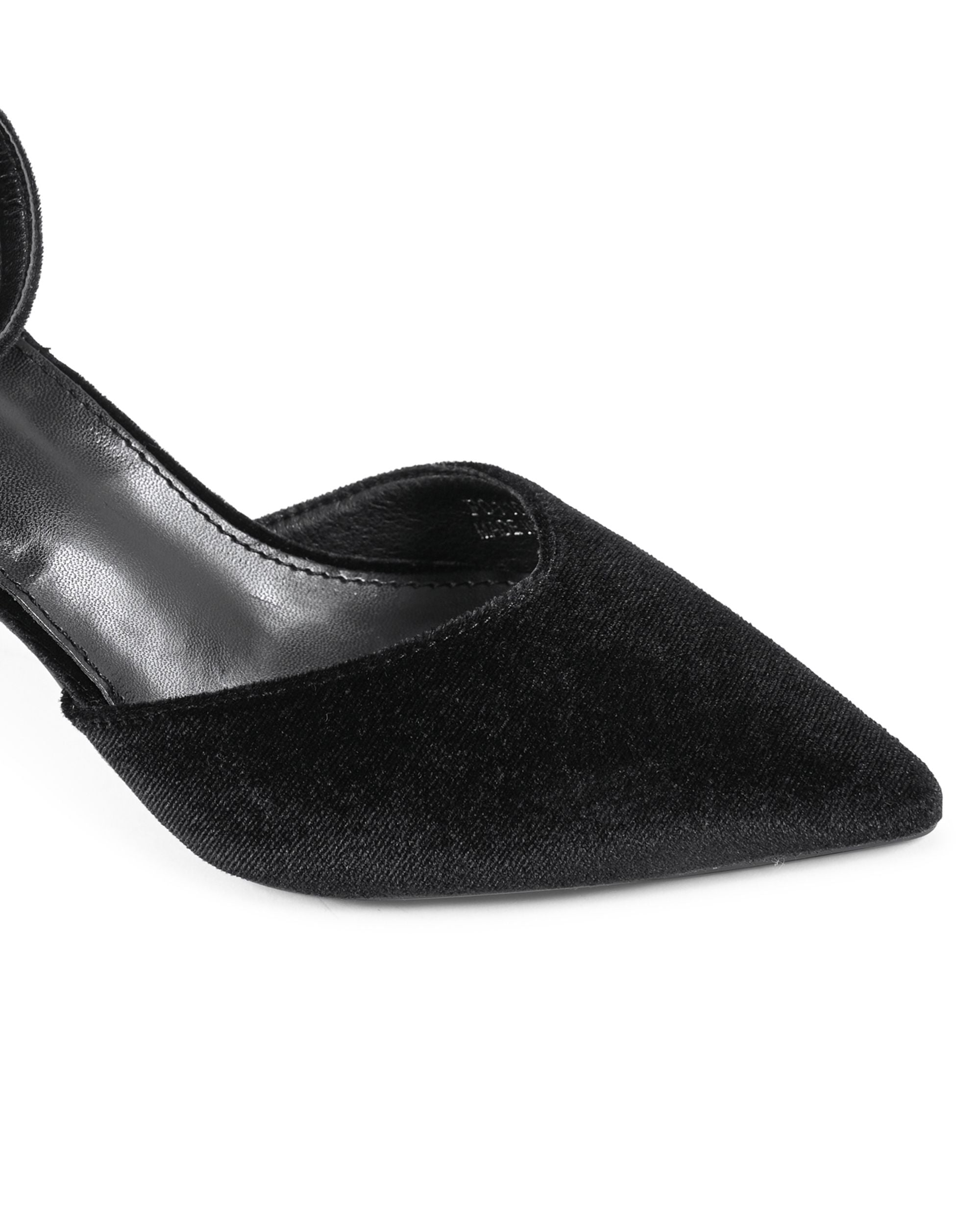 19V69 Italia Scarpe da donna con cinturino alla caviglia nere F0110 NERO