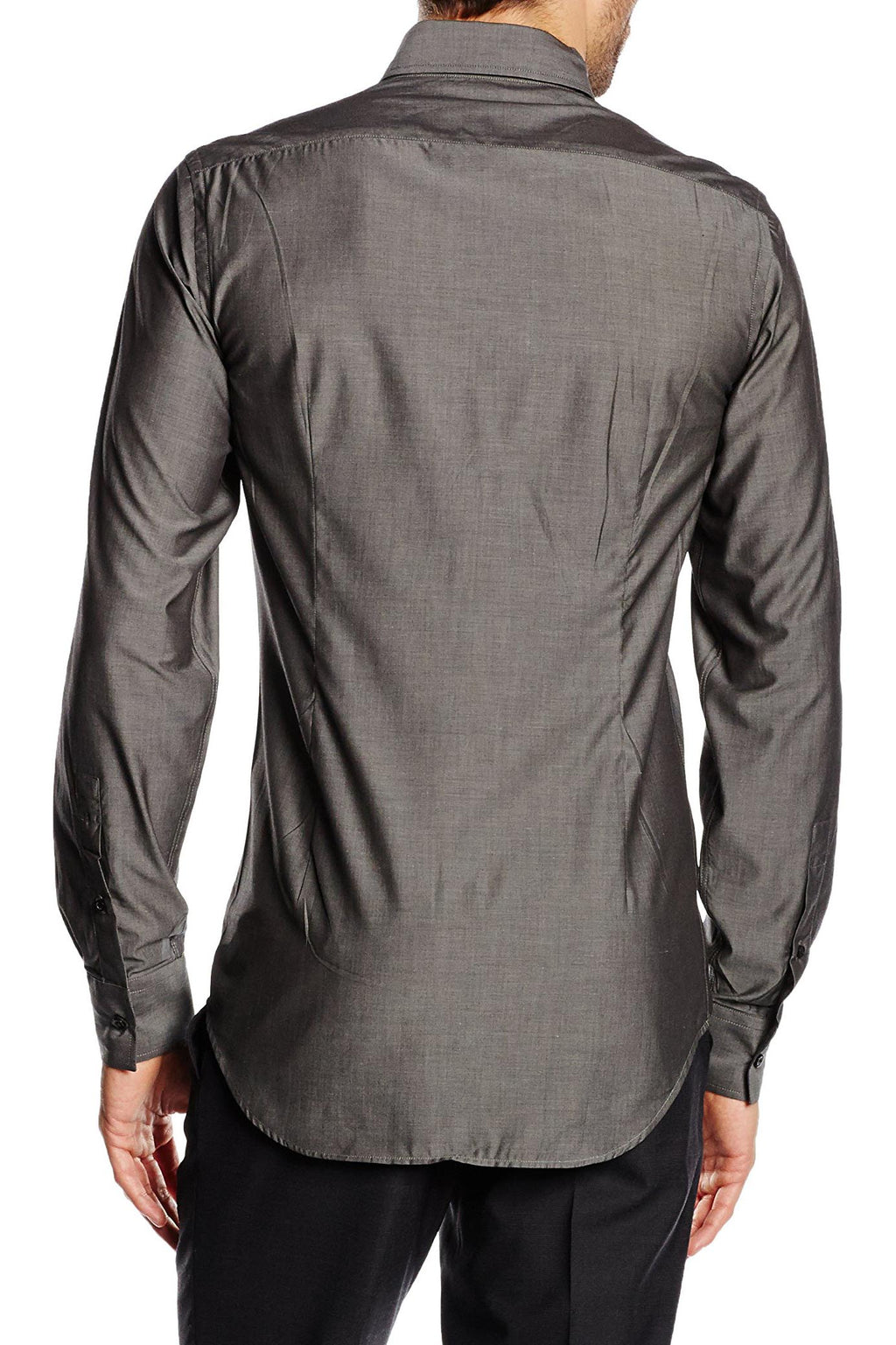 Camicia da uomo slim fit con bottoni e collo alto V 1969 Italia SBD33