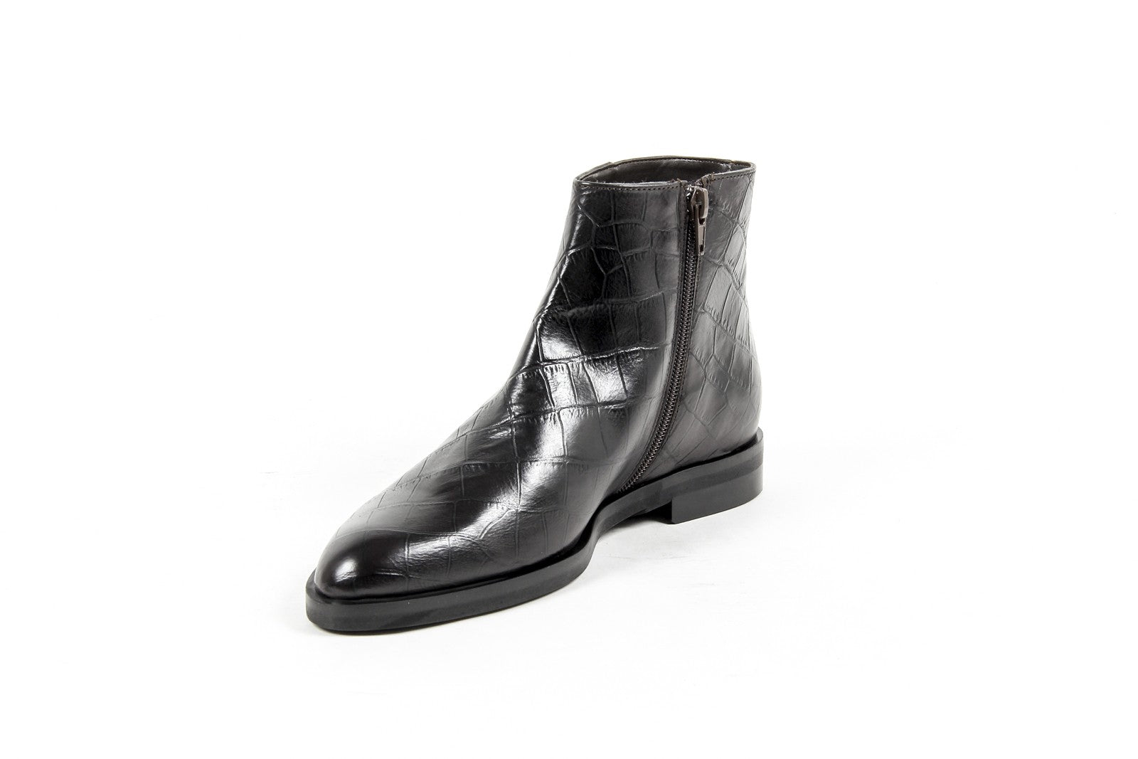 V 1969 Italia Womens Ankle Boot B1993 VIT. COCCO NERO