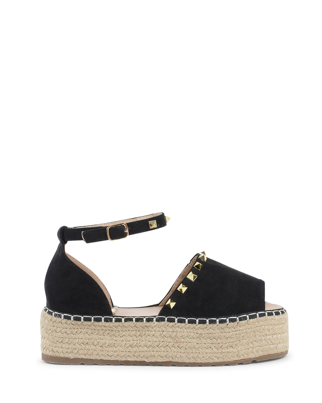 19V69 Italia Sandalo con plateau e espadrillas da donna nero V29 NERO