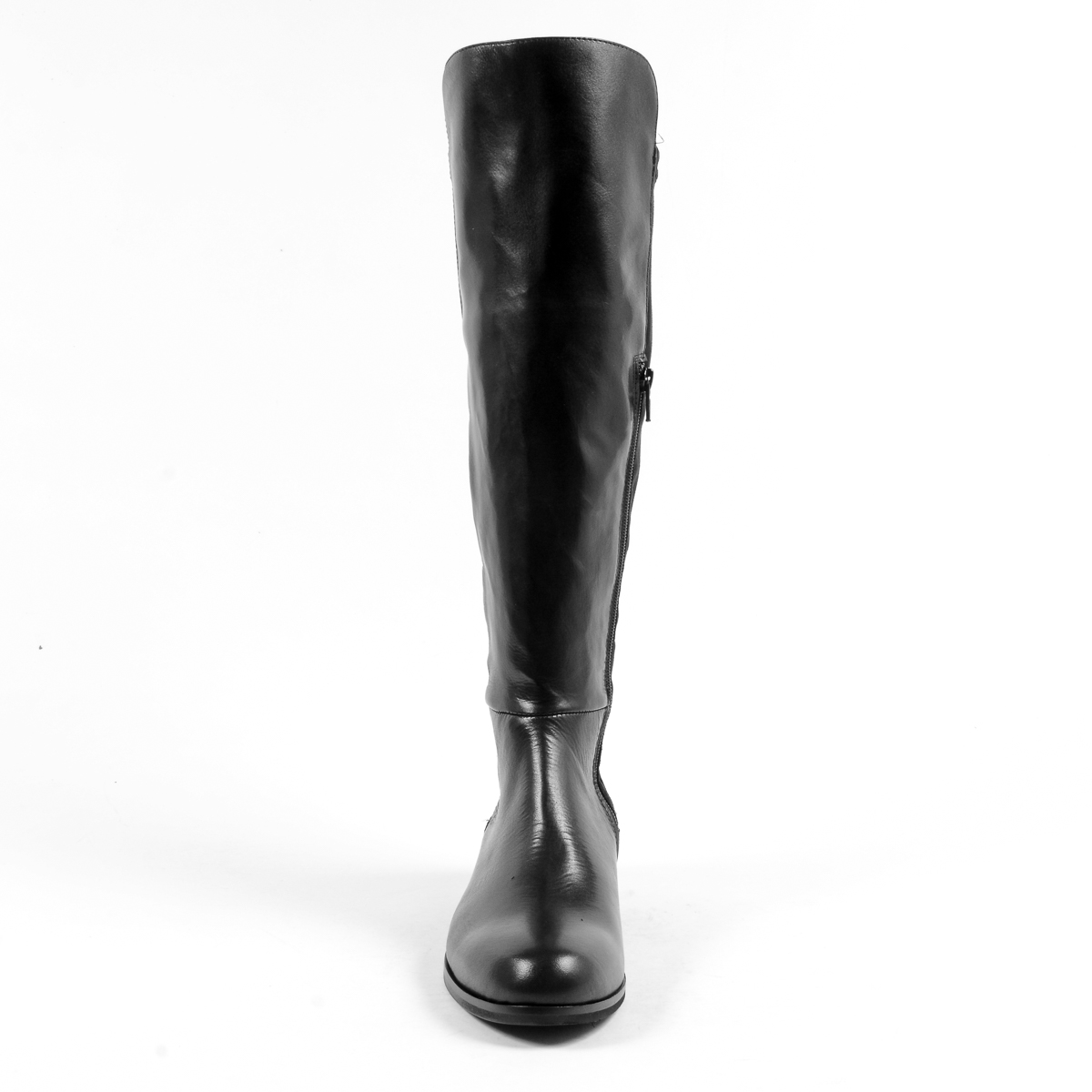 V 1969 Italia Stivale alto da donna nero UVA