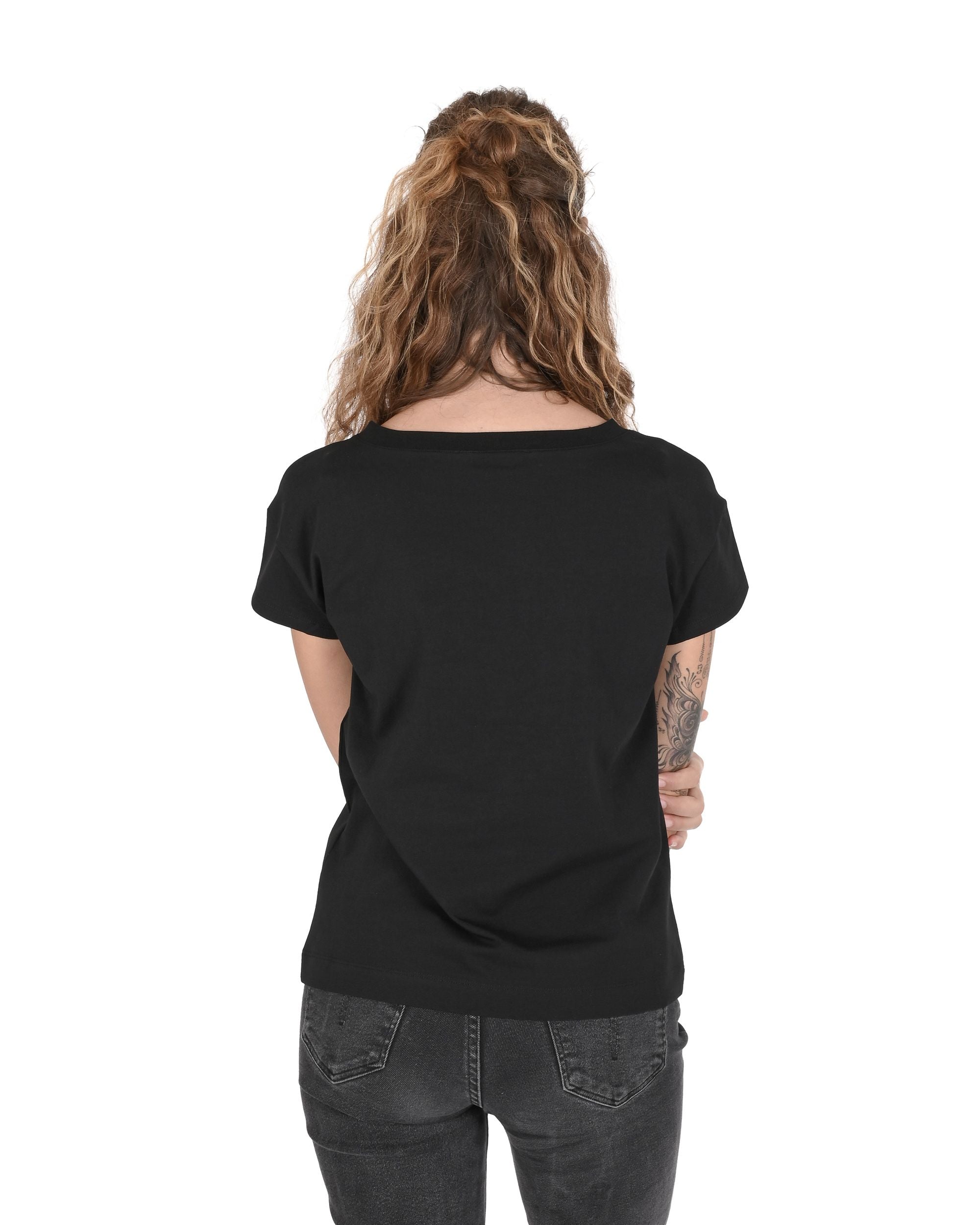 T-shirt da donna Love Moschino W 4 F30 2R E 1951 C74 NERO