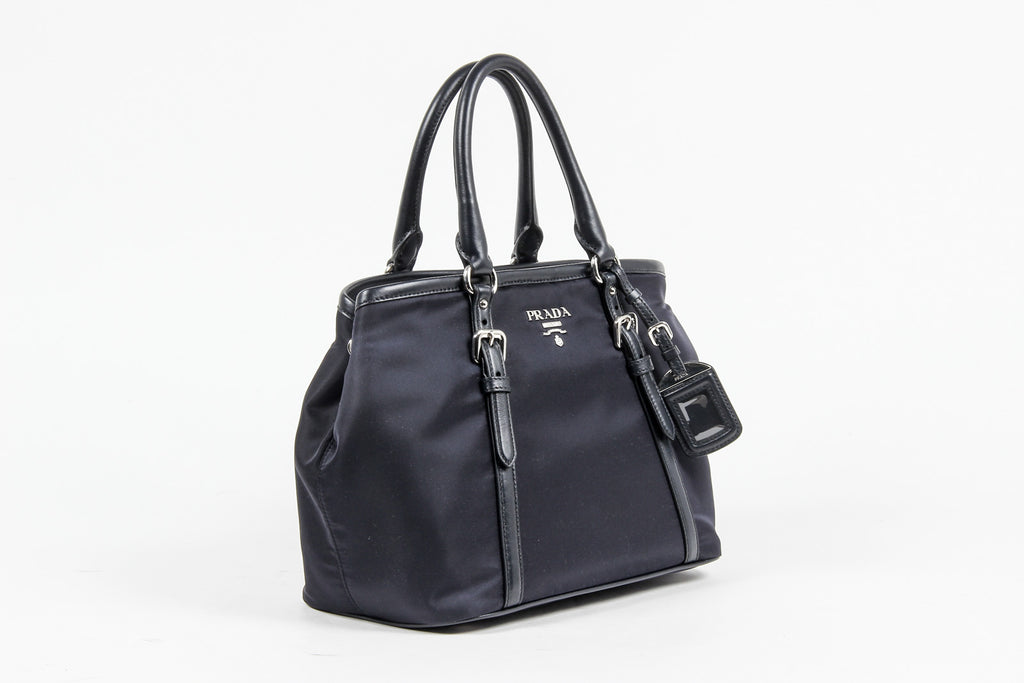 Borsa a mano Prada da donna BN1841 in tessuto e vitello morbido