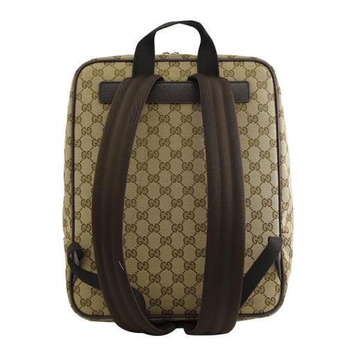 Zaino da uomo Gucci GG Original in tela beige marrone