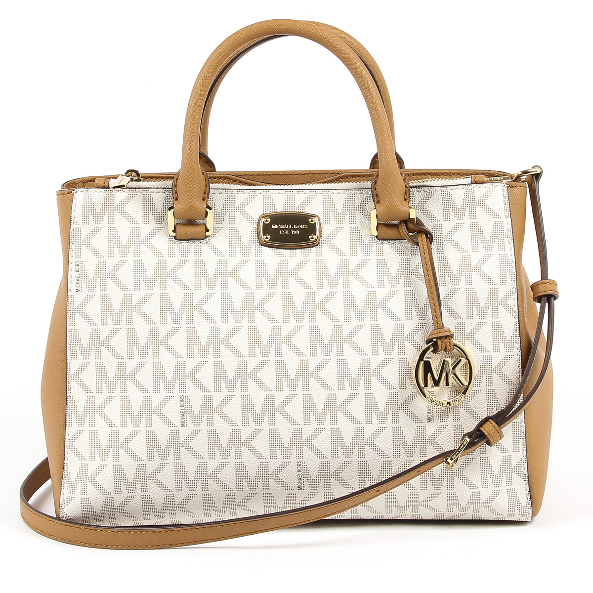 Borsa a mano da donna Michael Kors KELLEN 35S7GSOS2B VANIGLIA ACRN