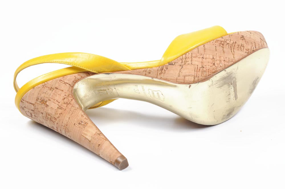 Sandalo donna Sebastian Milano S3112CA CAPRETTO GIALLO