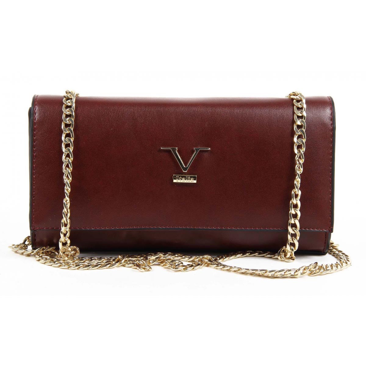 V 1969 Italia Borsa da donna VE011 CLARET RED